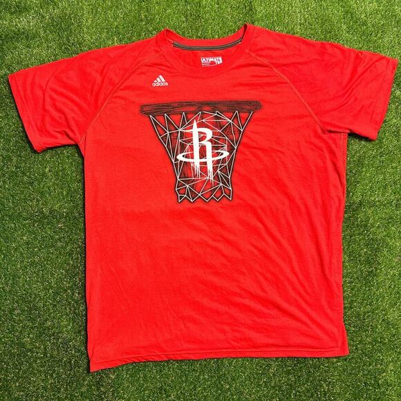 Adidas x Houston Rockets Basketball Net Graphic Tee - Picture 1 of 5